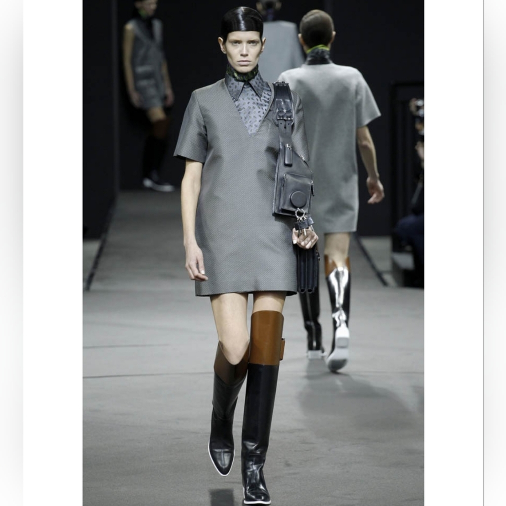 ALEXANDER WANG | GREY PAISLEY DRESS | F/W RTW 2014 RUNWAY